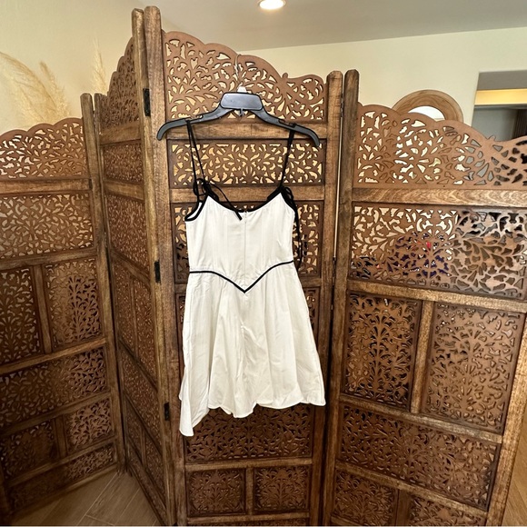 NEW NWT Helsa Revolve Stretch Cotton Sateen Bustier Mini Dress - Picture 8 of 8